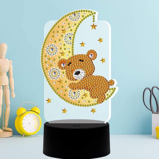 Sparkly Selections Teddy Bear Lamp Diamond Art Kit Michaels